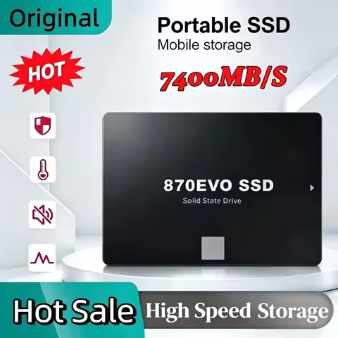 Original 870 880 EVO SATA3 2.5 Inch Internal SSD Portable High Speed Solid State Disk 500GB for Lapt