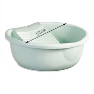 JIYAN2866 2IN1 Washboard Basin Thickened Plastic Underwear Cleaning Basin Practical Convenient Laund