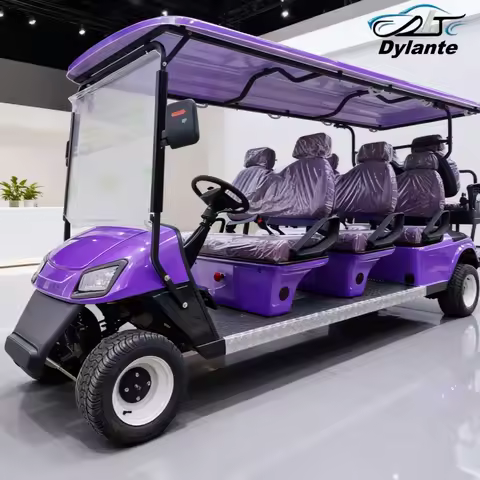 New Popularity 4 Seat Electric Golf Cart 5000W Motor Scooter Go Karts Adult High Strength Steel Sigh