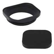 LH-B55T 55mm Square Metal Screw-in Lens Hood with Cap for Leica APO-Summicron-M 90mm f/2 ASPH E55, S