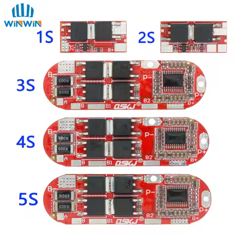 BMS 1S 2S 10A 3S 4S 5S 25A Bms 18650 Li-ion Lipo Lithium Battery Protection Circuit Board Module Pcb