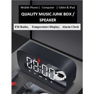 Bluetooth Music JunkBox Speaker + Digital Alarm Clock