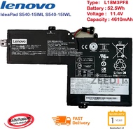 (ส่งฟรี ประกัน 1 ปี)Battery Notebook Lenovo IdeaPad S540-15IML S540-15IWL Series L18M3PF8 L18L3PF4 ข