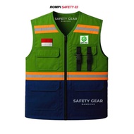 Full Pocket Safety Vest Engineer Safety Vest/ Contractor Safety Vest/ | Mining Safety Vest | PLN K3 
