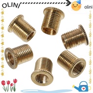 OLINI 6 Pcs Universal Thread Gear Shifter Knob Screw, Gold Brass M8X1.25/M10 X1.25/M10X1.5, Easy to 