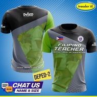 Transfer it full Sublimation for DepEd Teacher's Uniform Personalized Quickdry T-Shirt Unisex