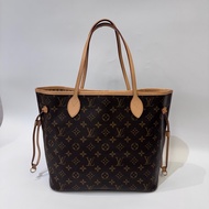 LV Neverfull MM老花手提肩背托特包 晶片款 近全新