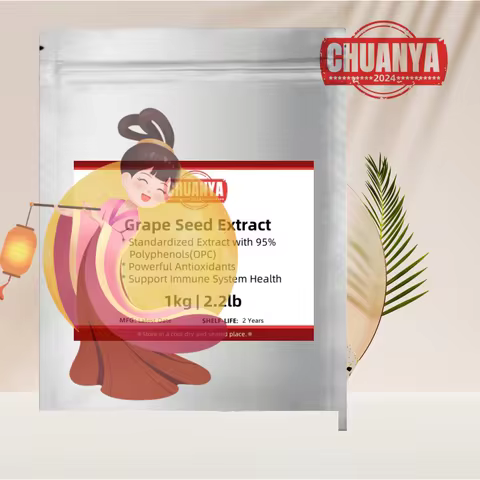 50g-1000g Natural 95% O P C Grape Seeds ExPowder Factory Specialize Customized Bags Packaging for Fa