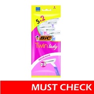 BIC Shavers Twin Lady P5 UNITS + 2 UNITS (Value Pack)