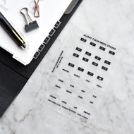 wc index wd Sticker Transparent Seal Month