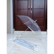 Mini Rain Umbrella Transparent Color Umbrella/ Korean Umbrella/ Payung Lipat Transparent