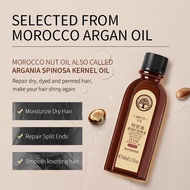 LAIKOU Morocco Hair Essential Oil 60ml - Argania Hair Oil Repair Damaged Hair Smooth Dry Hair Provide Nutrition Make Hair Smooth and Silky