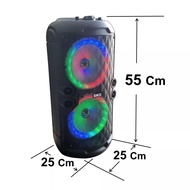 SKG ลำโพงบลูทูธ มีล้อลาก 8 นิ้ว x2ดอก 2000 W รุ่น SR-8002