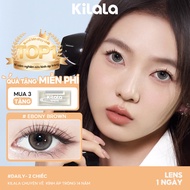 CODKính áp tròng Kilala màu nâu Ebony Brown cận 1 ngày DIA 14.2mm có độ (0-8) 2 chiếcGiảm 50% toàn b