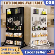 Standing Pegboard Rak Besi Adjustable Minimalis Putih Gaming Bedroom Office untuk Storage Serbaguna