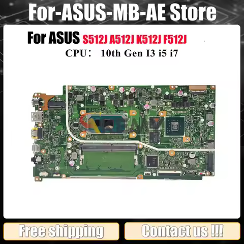 X512JP Laptop Motherboard For ASUS X512JAW A512J K512J X512J X512JF X512JP S512J X512JAU F512J Mainb