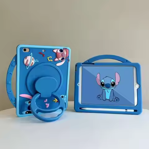 3D Cartoon Stitch Kids Case For Lenovo Xiaoxin Pad 2024 Tab M11 11 inch TB330FU TB331FC 360 Rotating