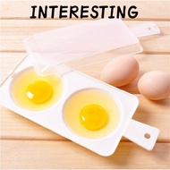 INTERESTING Egg Steamer Cooker Steamer Tool Microwave Eggs Cooking 2 Eggs Food Gadget Draining Egg B