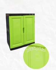 Ready Lemari Plastik 2 Susun Jumbo Pintu Besar/ Rak Plastik / Bufet