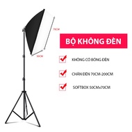 Đèn Softbox Hỗ Trợ Chụp Ảnh Quay Phim Livestream Studio Chuyên Nghiệp Kèm Chân Tripod Có Thể Kéo Cao