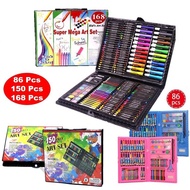 [86/ 150/ 168 Pcs] Premium Color Pencil Kids Painting Pen Crayon Marker Pencil Drawing Art Colour Ea