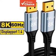 Display Port 8K 1.4 Cable 60Hz 4K 144Hz HDR High Speed DP for Gaming Monitor GPU Splitter