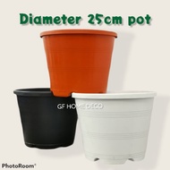 [GFE] DIAMETER 25CM PASU PLASTIC [10'' flower pot]/ VEGETABLE POT [2013]Pasu Bunga Flower Pot /PASU 
