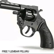 pistol mainan polisi koboi doblis dompis jadul