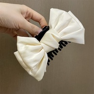 PTT Jepitan Jedai Korean Satin Big Hair Claw  Korea Satin Jepit Rambut Pita Jumbo Besar