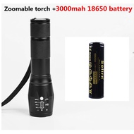 Sofirn Bright Zoomable Flashlight With Sofirn 3000mah Rechargeable 18650 Battery