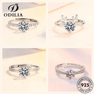 ODILIA JEWELRY Perempuan Fashion Adjustable Moissanite Silver Women Cincin Original Ring 925 Diamond M150