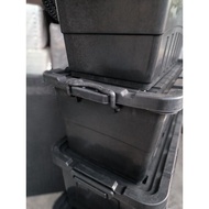 ♞,♘Storage box 135L & 100L capacity w/ wheels Heavy Duty️Makapal ️