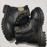 Boot Sepatu Anak Perempuan Boot Docmart Kulit Tali Gaya Keren Fashion British DM-C