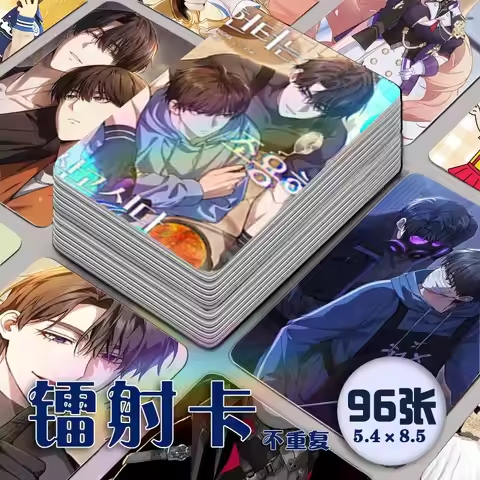 ‌The Hunter Wants To Live Quietly Manhwa Bl Photocards Laser Lomo Cards 96pcs/set