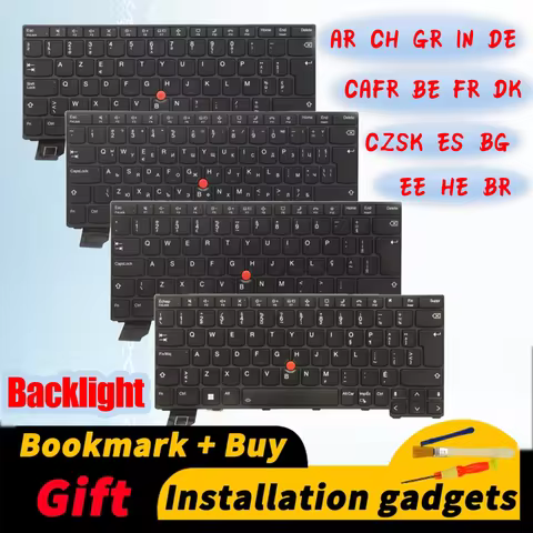 For Lenovo ThinkPad X13 Gen3/L13 Gen3 Gen4 Gen5/L13 Yoga Gen3 backlit keyboard AR BE BG BR CAFR CH C