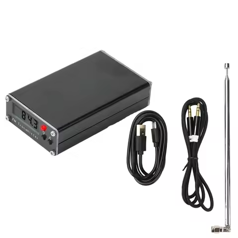 【HOT A69Z!】Churches Campus Station FM Transmitter 2000M 0.5W 76-108Mhz LCD Digital Display FM Stereo