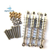 4Pcs  Damper for  C14 C24 MN D90 D91 D99S RC Car Accessories,Silver