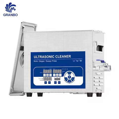 Granbosonic 28/40/68/80/120KHz Frequency Bands Ultrasonic Cleaner 4.5L 150W Sweep Pulse Degas Noise 