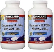Kirkland Signature Glucosamine with MSM, 375 Tablets (2 Pack)
