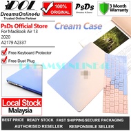 PsDs Cream Series Hard Cover Case for Laptop MB Air 13 2020 2021 A2179 A2337 EMC3302 EMC3598