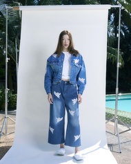 Rotsaniyom CUPID Cropped Denim Jacket