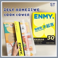 ENMY Self Adhesive Book Cover Transparent Frosted  Book Wrapping Set