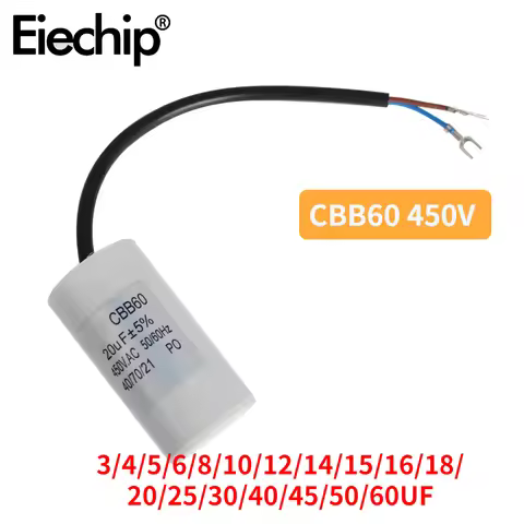 CBB60 450V Motor Run Capacitors AC Starting Capacitor 5% 3/4/5/6/8/10/12/14/15/16/18/20/25/30/40/45/