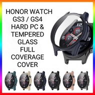 Honor Watch GS 3 / GS 4 Hard PC & Tempered Glass Full Coverage Cover