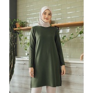 Geulis.id BASIC TUNIC (5 colors) TUNIC - ARMY, XS Quality L9K4