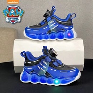 Paw Patrol Children's Baby Flashing Shoes 2023 New Style Autumn Soft-Soled Anti-Slip Baby Girl Sports Shoes Boys Light-Up Shoes