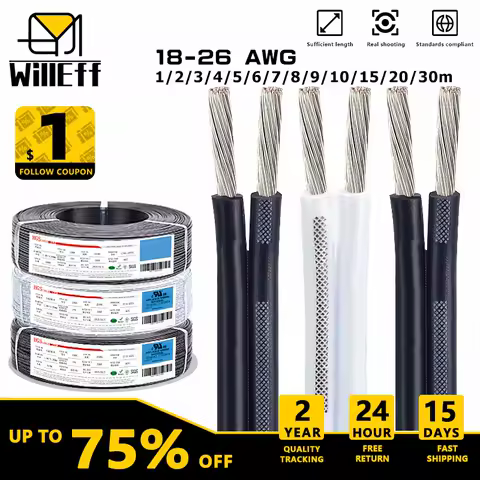 2 PIN Electrical Wires PVC Insulated White Black Cable For LED Strip Light Extension Speaker audio E