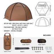 Well-made OneTigris Coco Nest Solo Dome Tent with Stove Jack 3000mm Waterproof Camping Hot Tent with