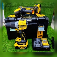 DEWALT SET ชุดสว่านกระแทก+เครื่องเจียร ไร้สาย 20V.รุ่น DCK2216P2T-B1(DCD805+DCG409) มอเตอร์ Brushles