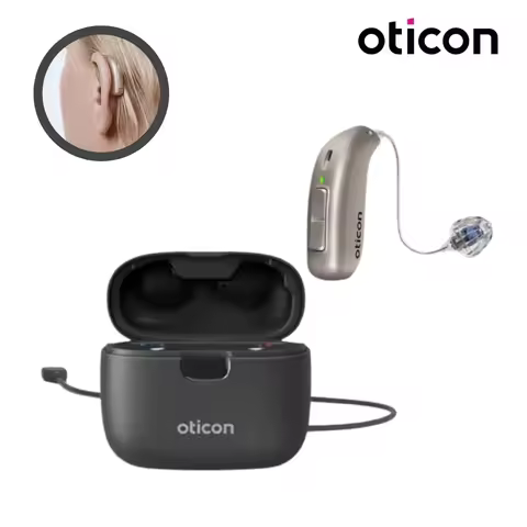 Oticon REAL 1 REAL 2 REAL 3 miniRITE T R hearing aid 48 channel bluetooth rechargeable adjustable pr